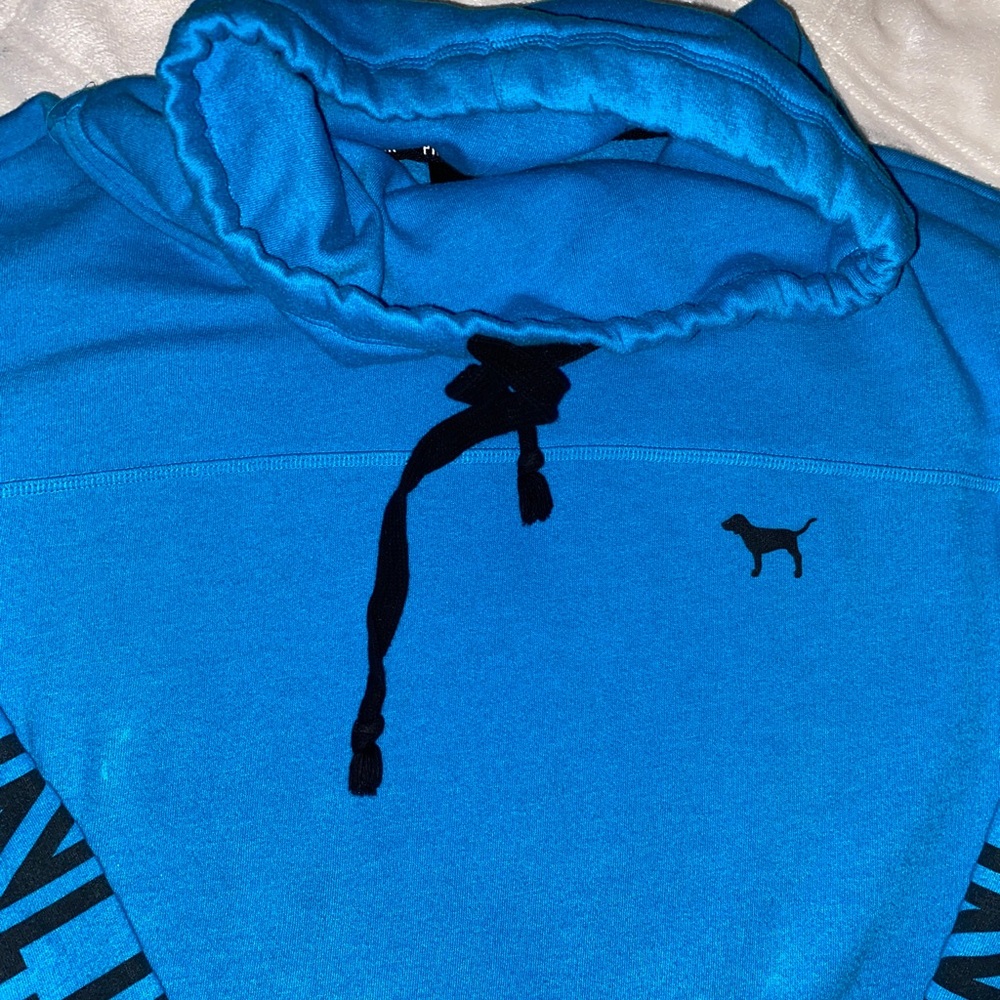 Victoria Secrets PINK Graphic Sweatshirt W/Cowl Nexkline - Size - Small/Petite